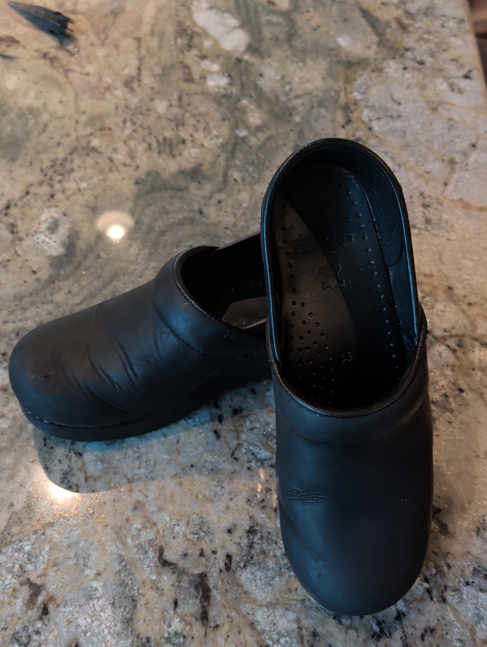 Dansko Women's Black Slip-On Clog Shoes